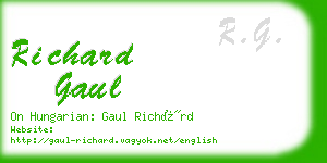 richard gaul business card